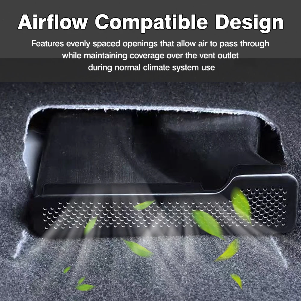 AC Outlet Vent Dust Cover Seat Bottom Air Vent Dust Cover Under Floor for Toyota Land Cruiser Prado 250 J250 LC250 2024-2026