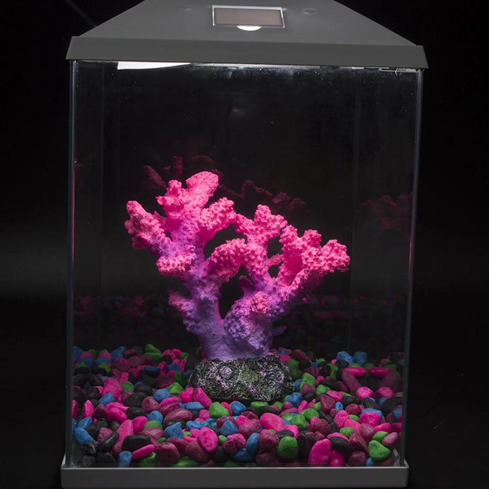 

1Pcs Resin Coral Ornament Durable Aquarium Decor Micro Landscape Fish Tank Adornment Desktop Decoration Simulation Coral
