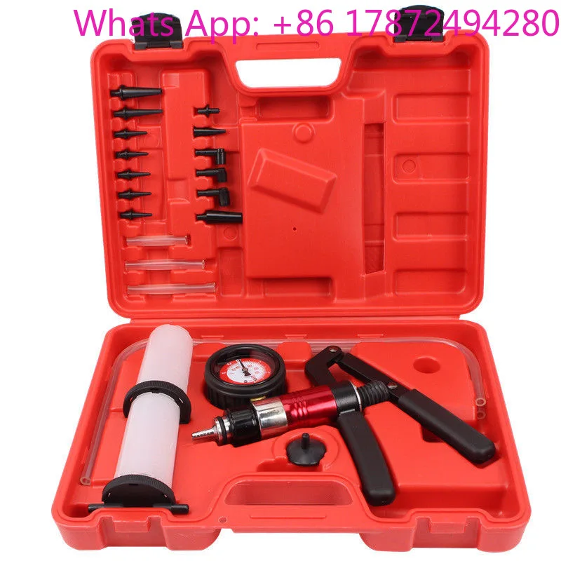 Handheld Vacuum Pistol Pump 0528, Auto Brake Bleeder Adaptor Kit, Vehicle Oil & Fluid Tester