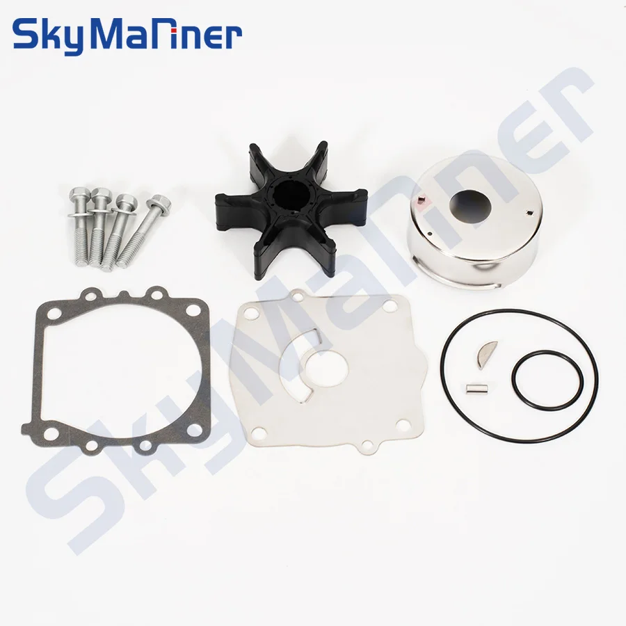 6G5-W0078-01 Water Pump Impeller Kit For Yamaha 2-Stroke 150 175 200 225 HP Outboard Motor 6G5-W0078-00 6G5-W0078-A1 6E5-44352