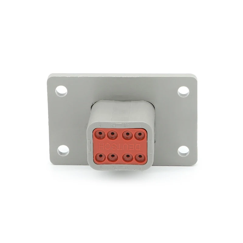 DT04-8P-L012 الألمانية موصل جديلة أسلاك السيارات ذكر المكونات 8 دبوس شريط مقاوم للماء شفة مع محطة الذكور 1060-16-0122