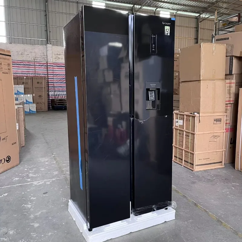 Black refrigerator 500L with water dispenser air cooling automatic defrosting 220v 50/60hz