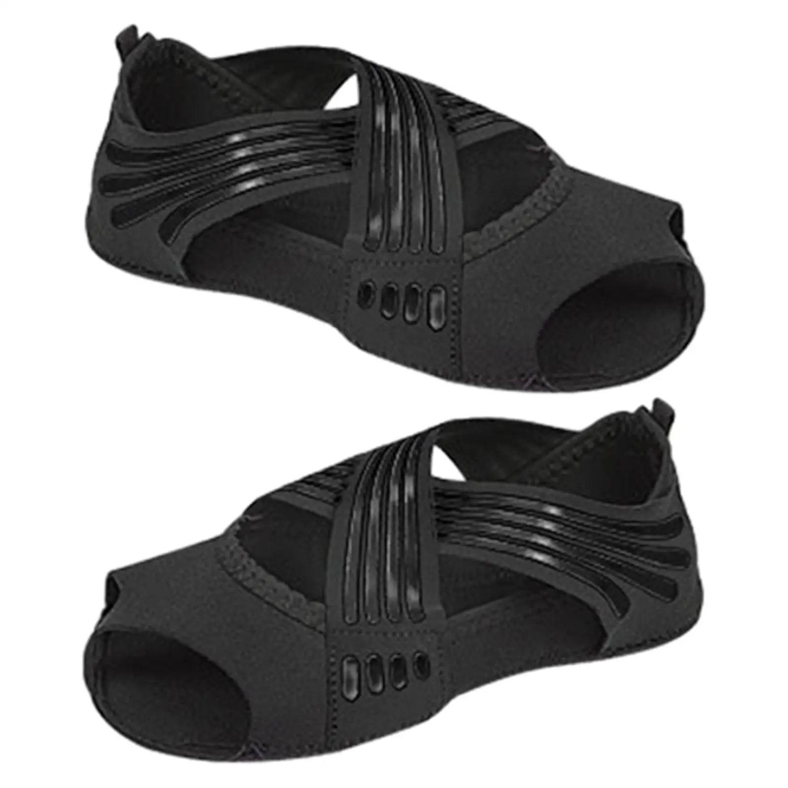 جوارب بيلاتيس جوارب اليوغا غير القابلة للانزلاق مع قبضة للنساء المفتوحة تو تنفس نسيج محبوك الرقص تجريب جوارب يمكن السير بها على الأرض #5