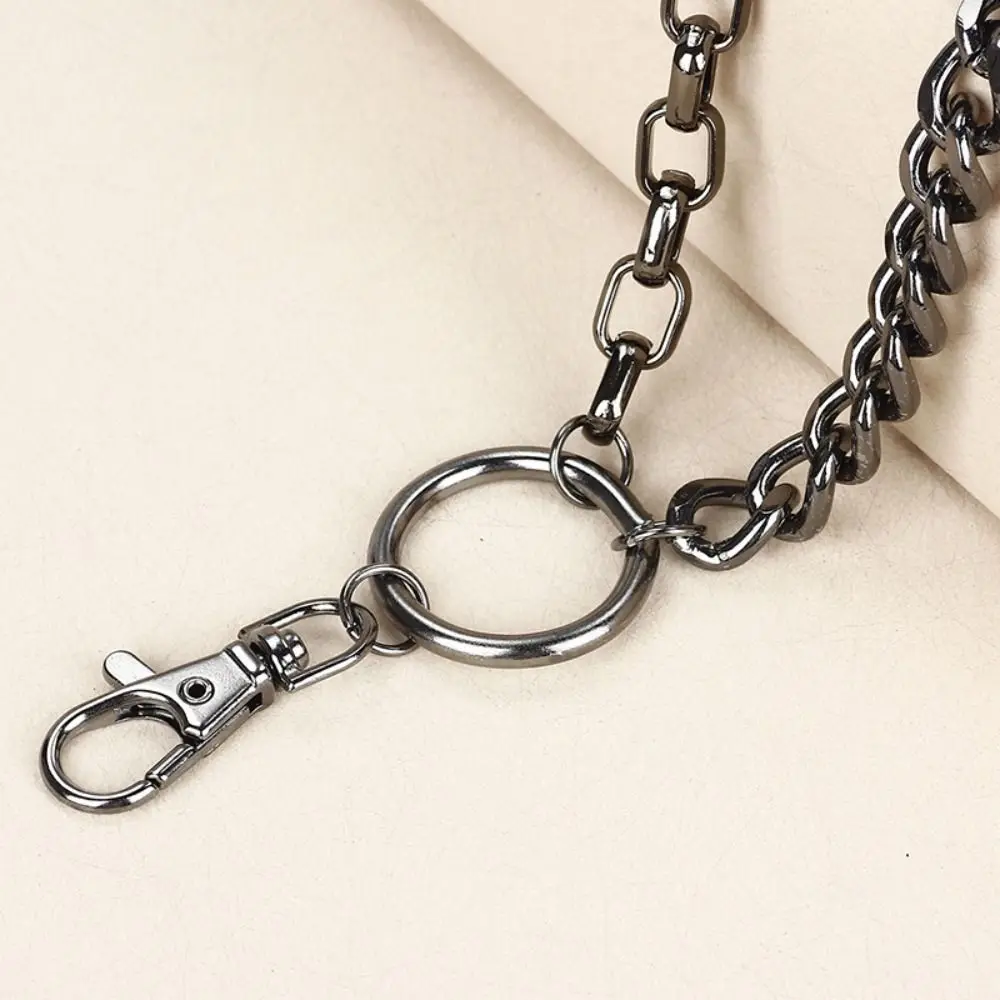 Pantalones vaqueros Retro, colgante, cadena para pantalón, Harajuku Y2K, cadena de cintura en capas, llaveros góticos de hip hop para Egirl eBoy