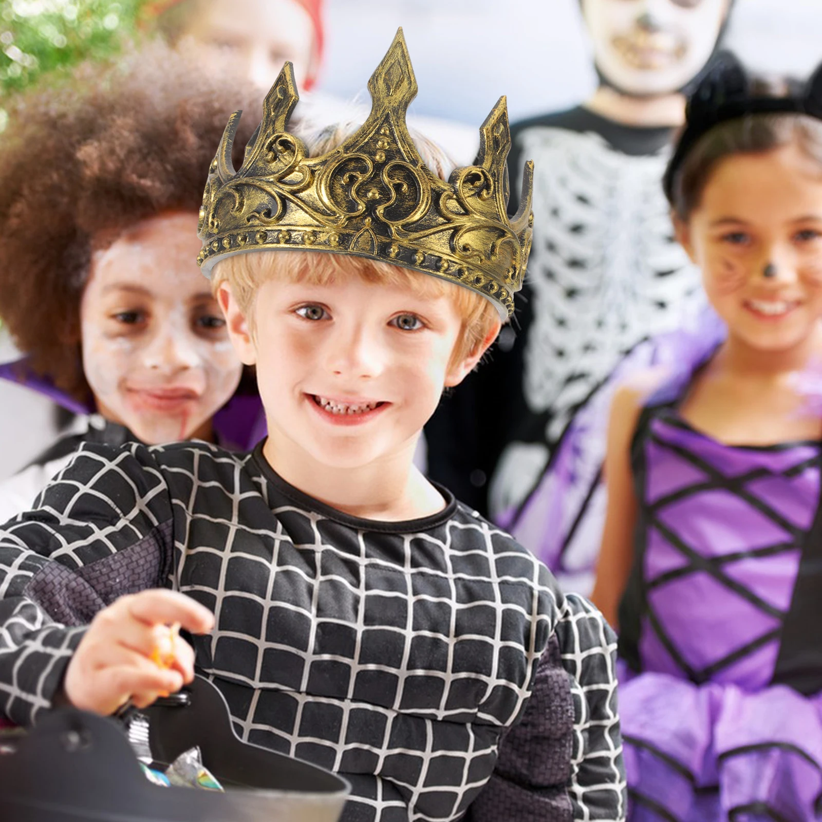 

's Tiara King Costume for Prom Crown Boys Masquerade Hat Accessories