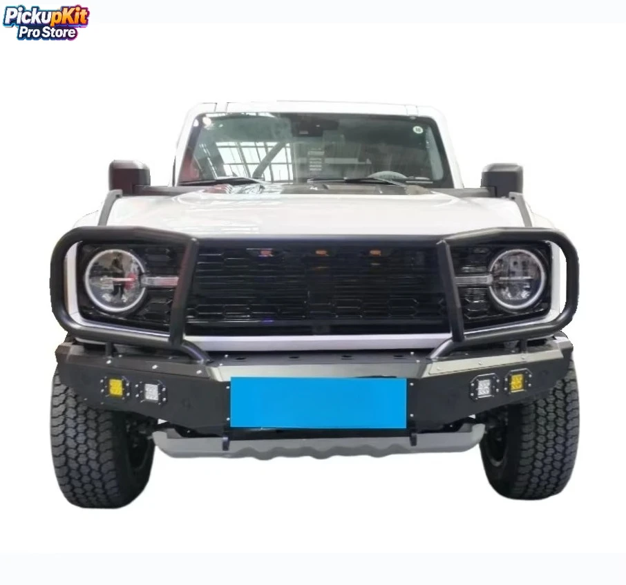 

Steel Bull Bar Front Bumper Custom Fit for Bronco U725 Enhances Off-Road Front Protection