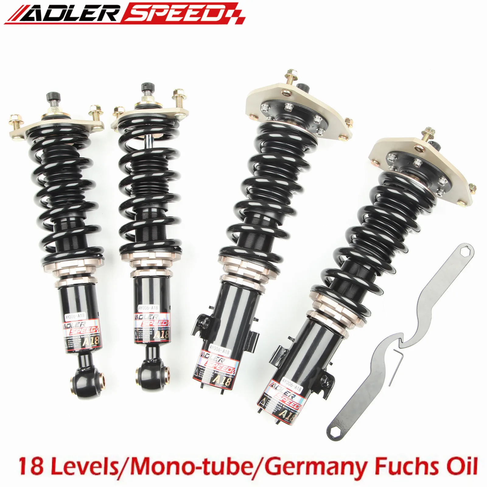

S+ ADLERSPEED 18 Ways Adjustable Damper Coilovers Lowering Kit For 05-09 Subaru Outback Legacy (BL/BP)