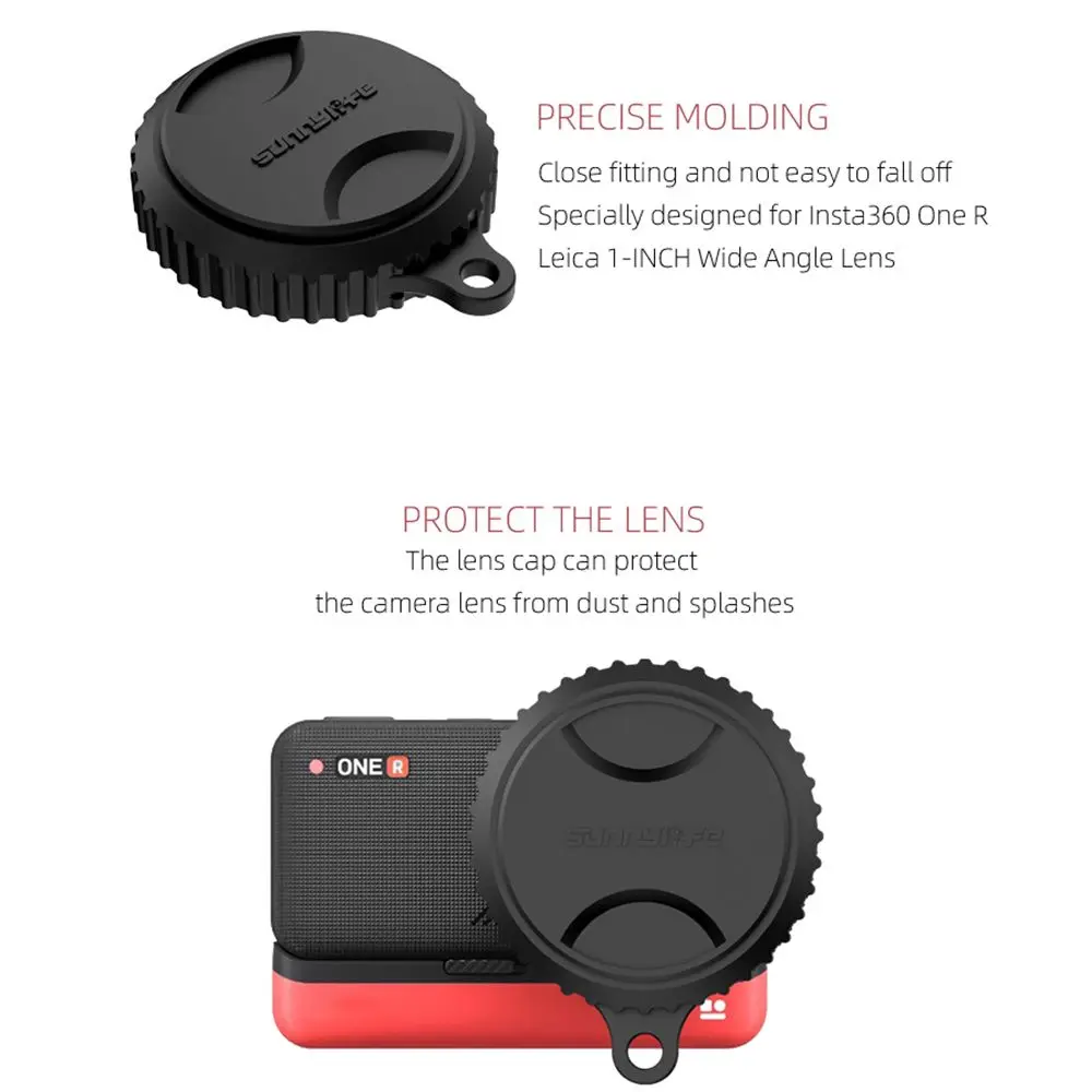 Accessory Camera Cover Lens Cover Protective Silicone Lens Cap For Insta360 ONE RS/R 1-inch Leica view 6