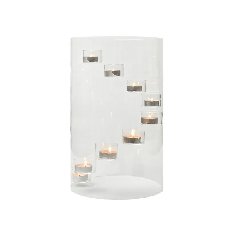Creative Candle Holders, High Borosilicate Heat-resistant Glass Candle Holders, Candlelight Dinner Decoration Candle Holders