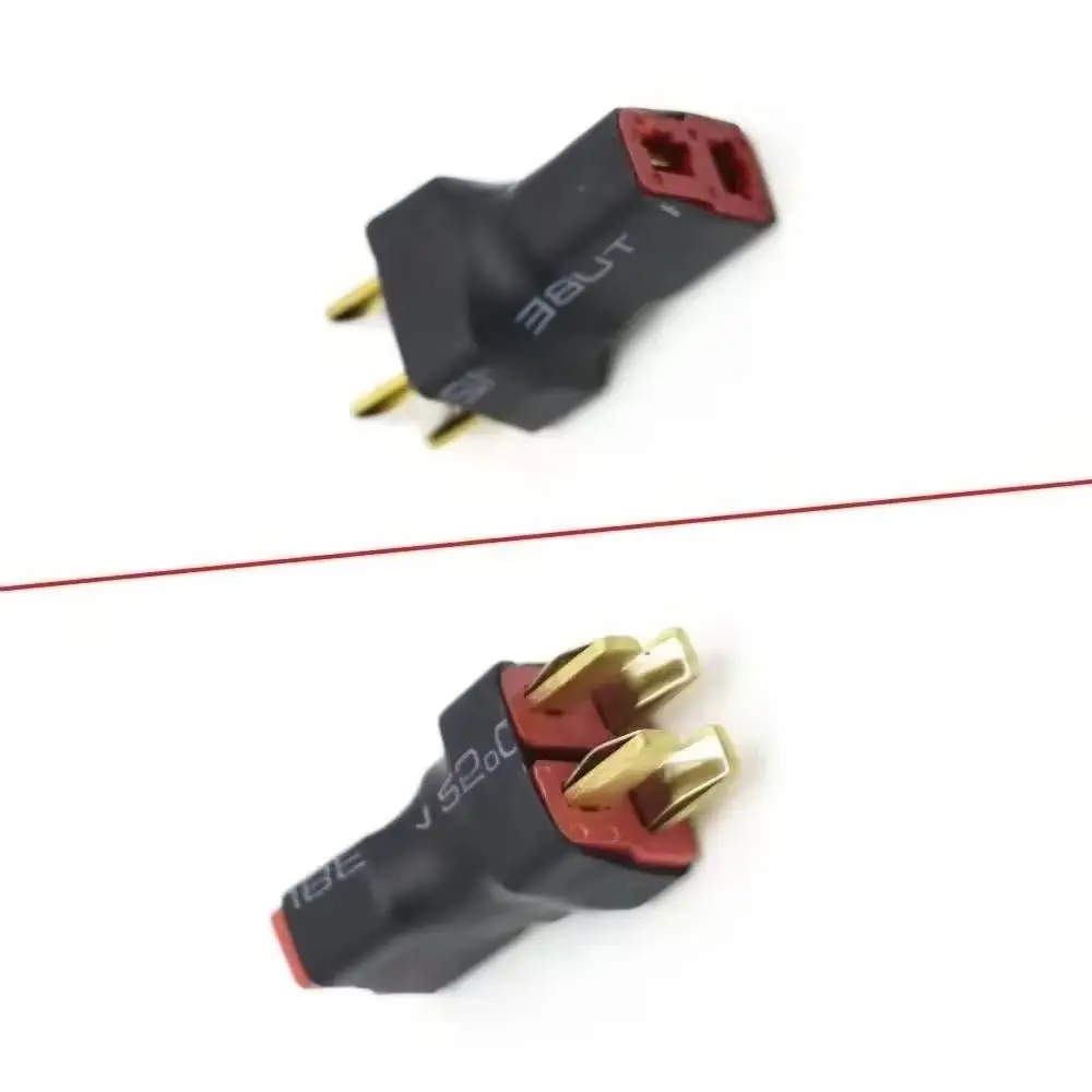 Conector/adaptador ESC de batería RC paralela estilo T-Plug Deans 1F2M para RC Quadcopter FPV coche helicóptero Lipo piezas de batería H