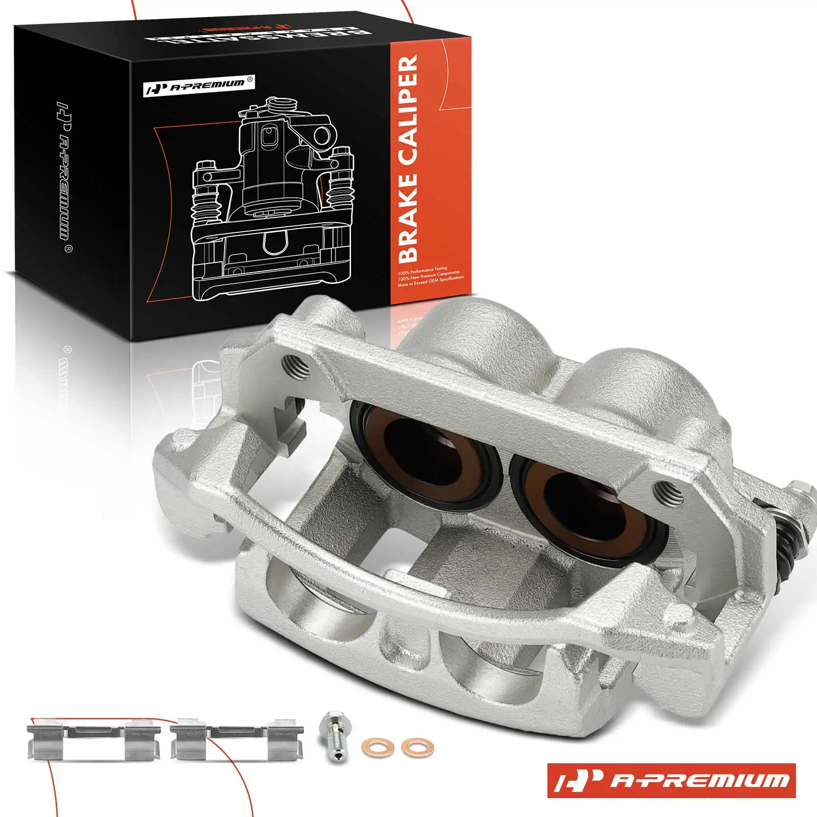 A-Premium Front Left Driver Disc Brake Caliper with Bracket for Dodge Dakota 2003-2004