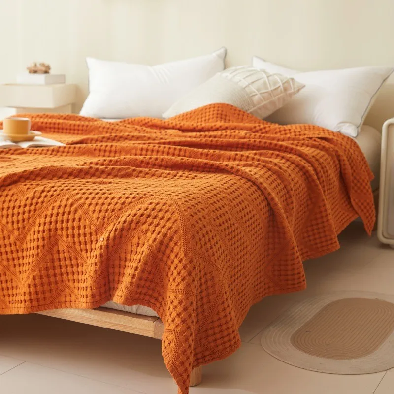 

2024 New Type A Summer Air Conditioning Quilt, Light and Comfortable Japanese Waffle Blanket Towel Quilt 180x200cm