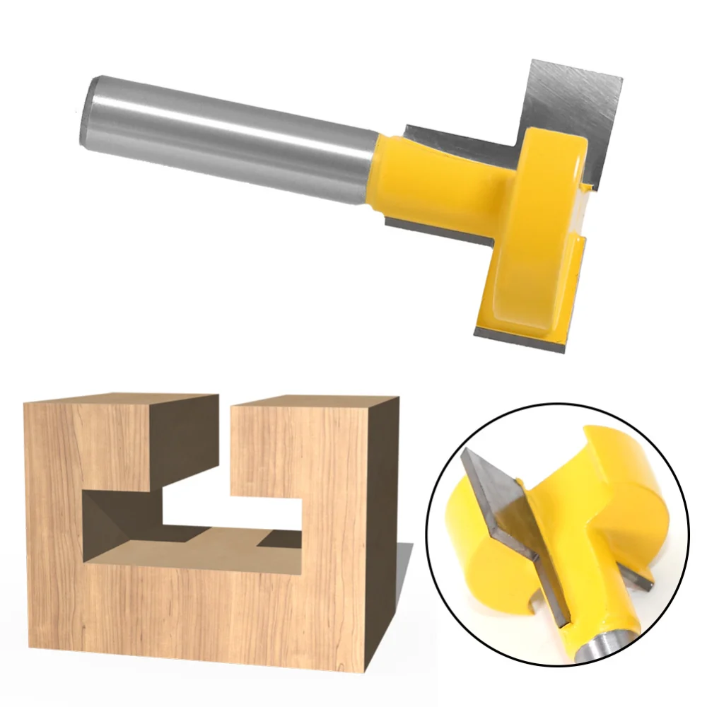 T Slot Router Bit Carbide Wood Milling Cutter Sharp Durable Not Easy To Break for Wood Groove Cutting Hardware Slot Processing