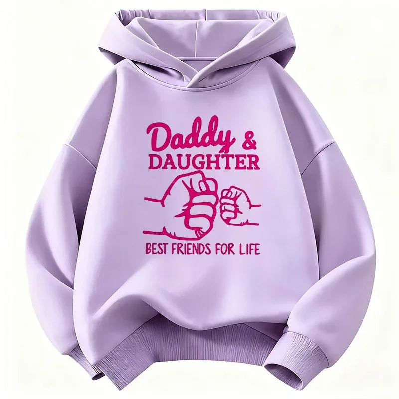 Daddys Daughter Best Friends for Life Lovely Hoodie Sweatshirt Cute Casual Hoody Girls Autumn Spring Hoodies