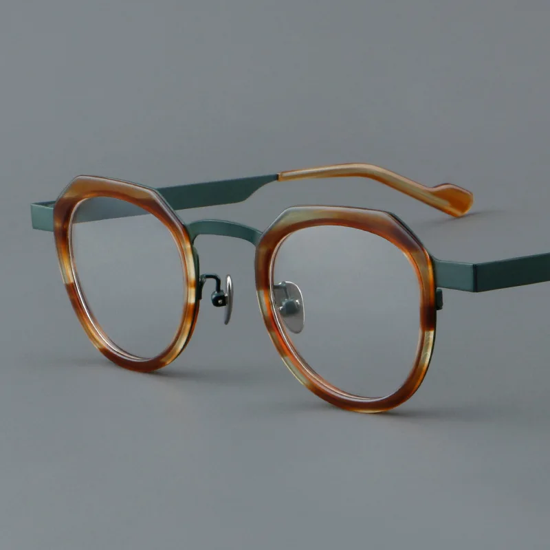 

Уникальные ретро-очки из ацетата, модная оправа нестандартной формы, высококачественные, стильные, повседневные, унисекс, для мужчин и женщин