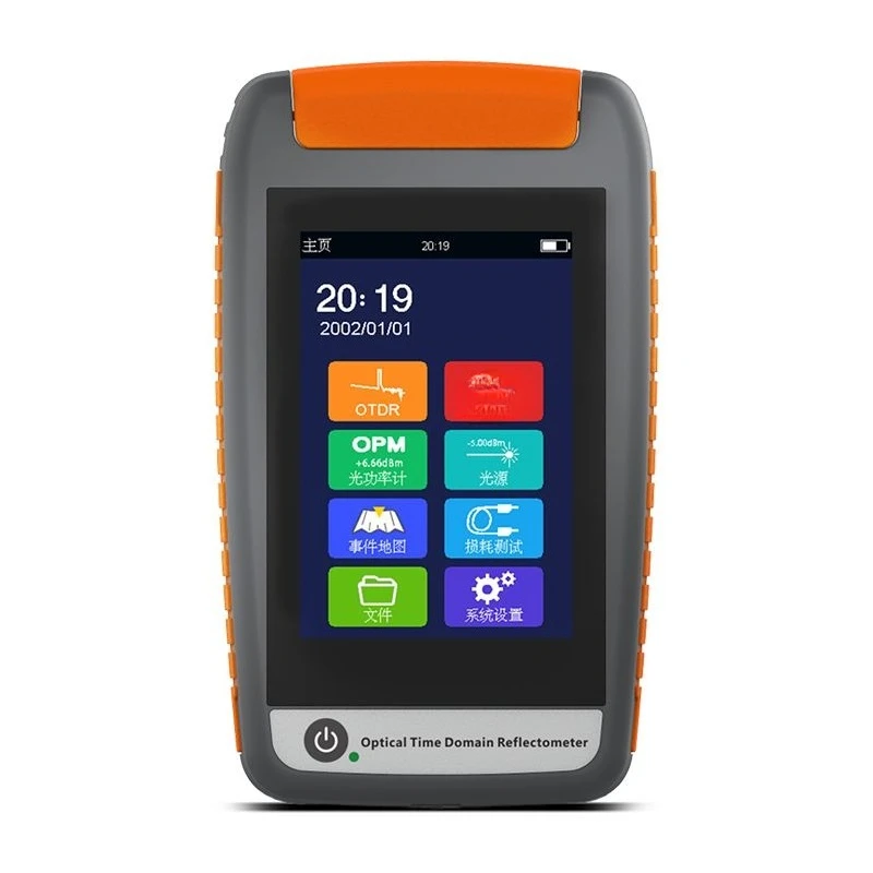 Tester del punto di interruzione della fibra ottica, rilevatore di ostacoli dei guasti, riflettometro ottico multifunzione nel dominio del tempo da 80 km