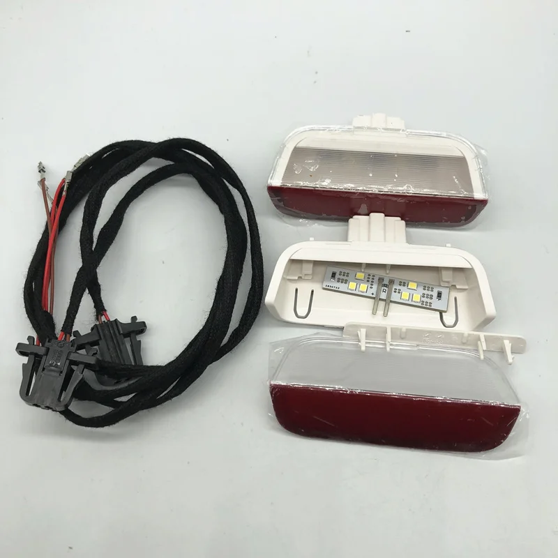 Car LED Door Warning Light Led lamp 6-smd bulbs Bright upgrade For VW PASSAT B8 B6 B7 CC Tiguan MK2 Eos SCIROCCO Tayron Teramont