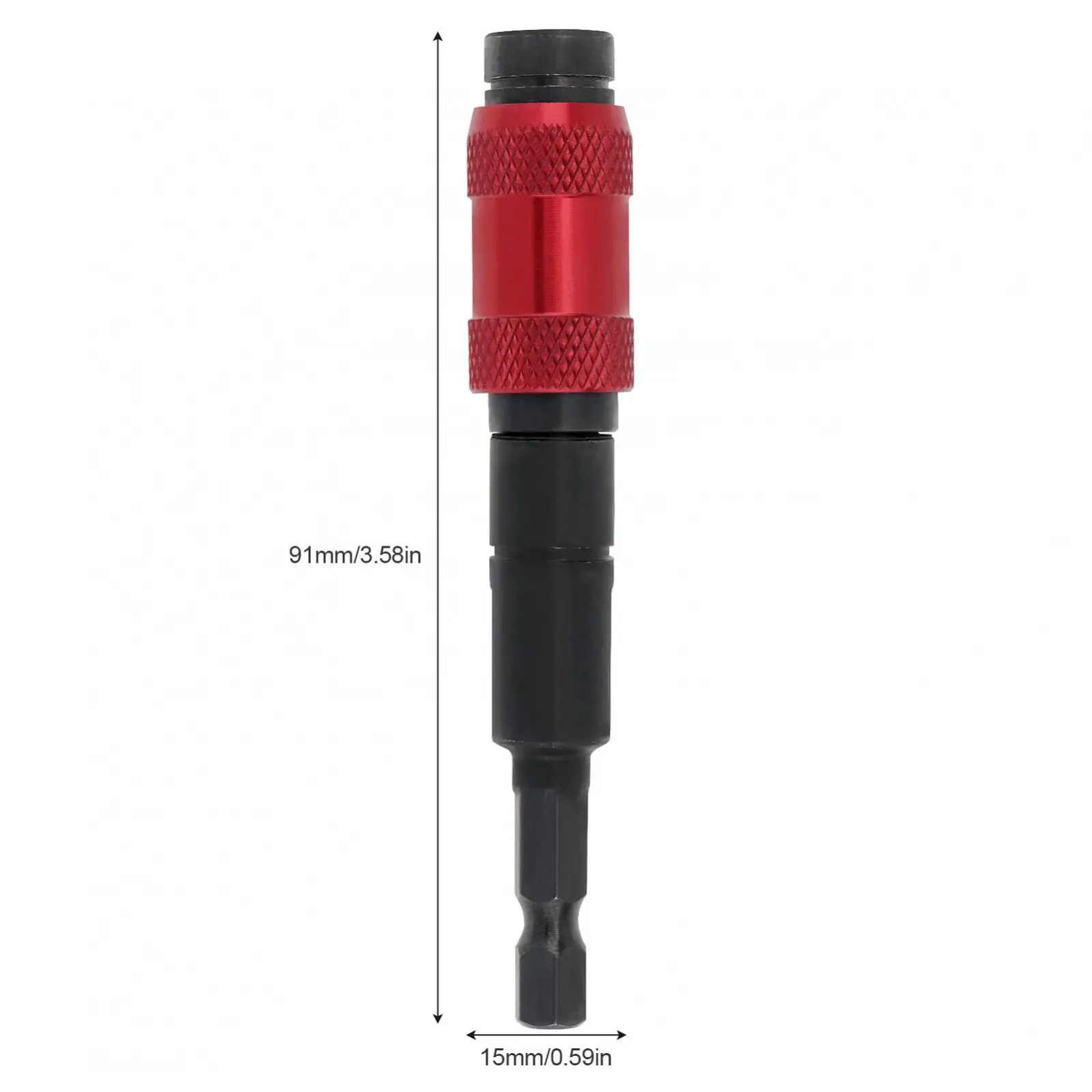 Bendable Pivoting Bit Tip Holder 1/4 Inch Magnetic Screw Drill Tip Quick Release Screwdriver Bit Holder for Tight Spaces Corners