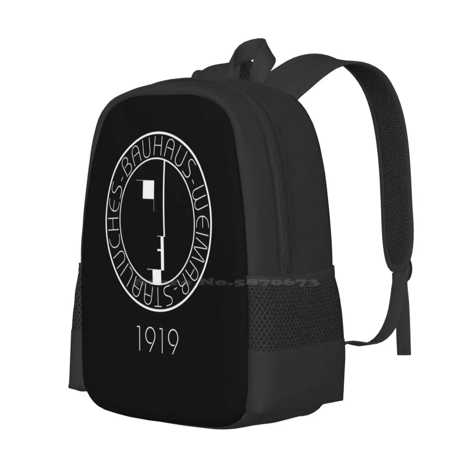 ( Art School ) - Logo 1919 New Arrivals Unisex Bags Student Bag Backpack School History 1923 Darkinc1 Germany German