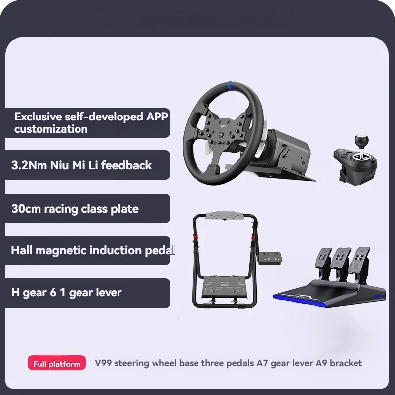 V99 European Truck Simulator 2 Car Driving PC Computer PS4/5 Horizon 5 Euro Card 2 Gaming Steering Wheel Simulator
