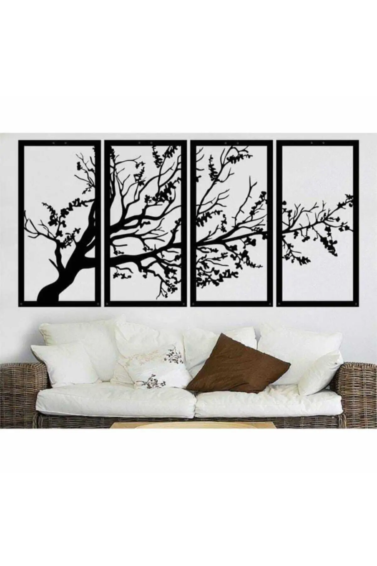 Hedıye Dekoratıf Latest Spring Black 4'lü Life Tree Mhy 1060 Wall Decorations Yakınlarınıza Hediyelik