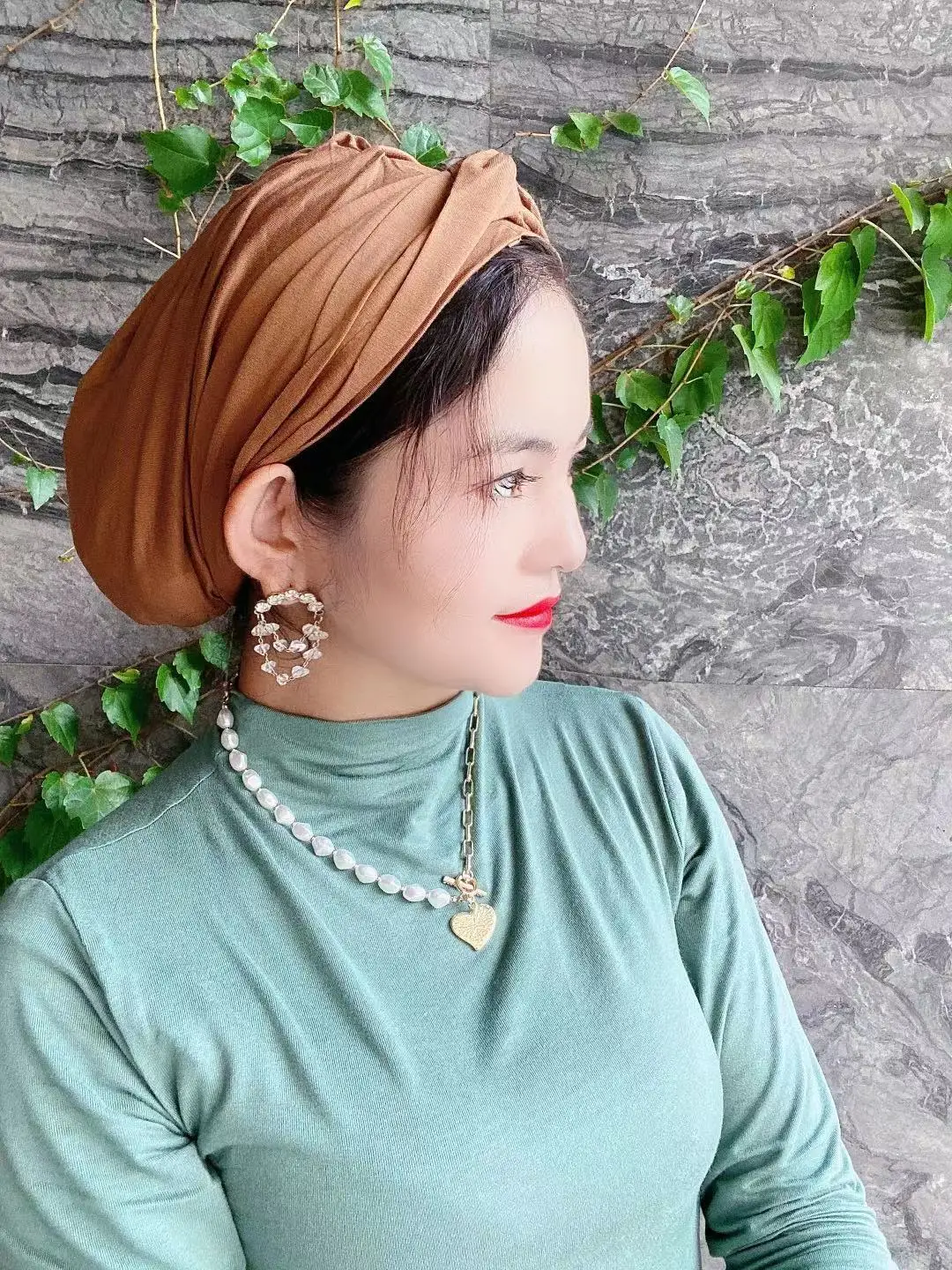 New‑style Women's Headband Turban Hat, Elastic, Non‑slip, Skin‑friendly Fabric, Daily Commute, Foreign Trade Supply Hats