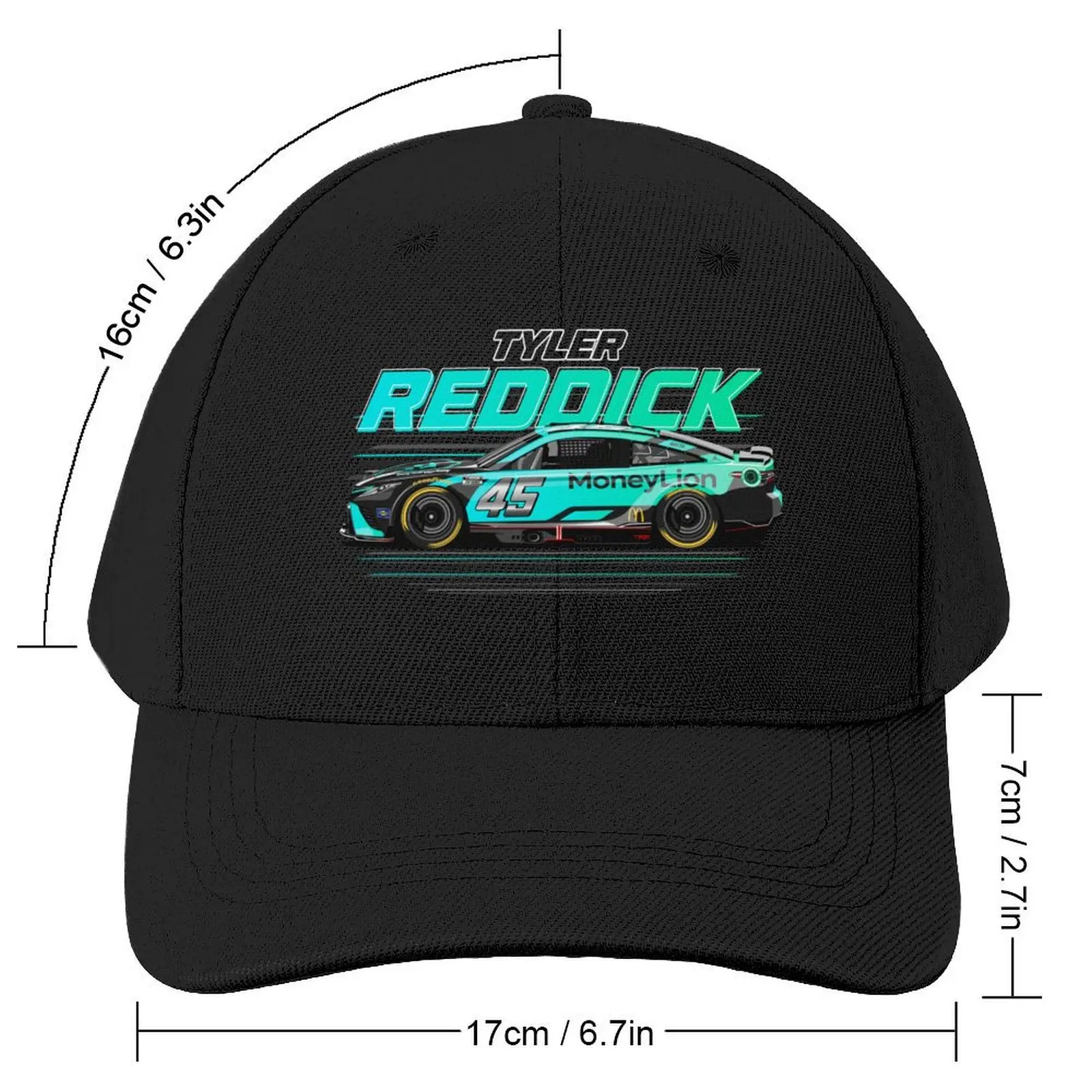 Tyler Reddick 2023 No. 45 Camry Patriotic Baseball Cap Luxury Man Hat Sun Hat For Children Bobble Hat Woman Hats Men's