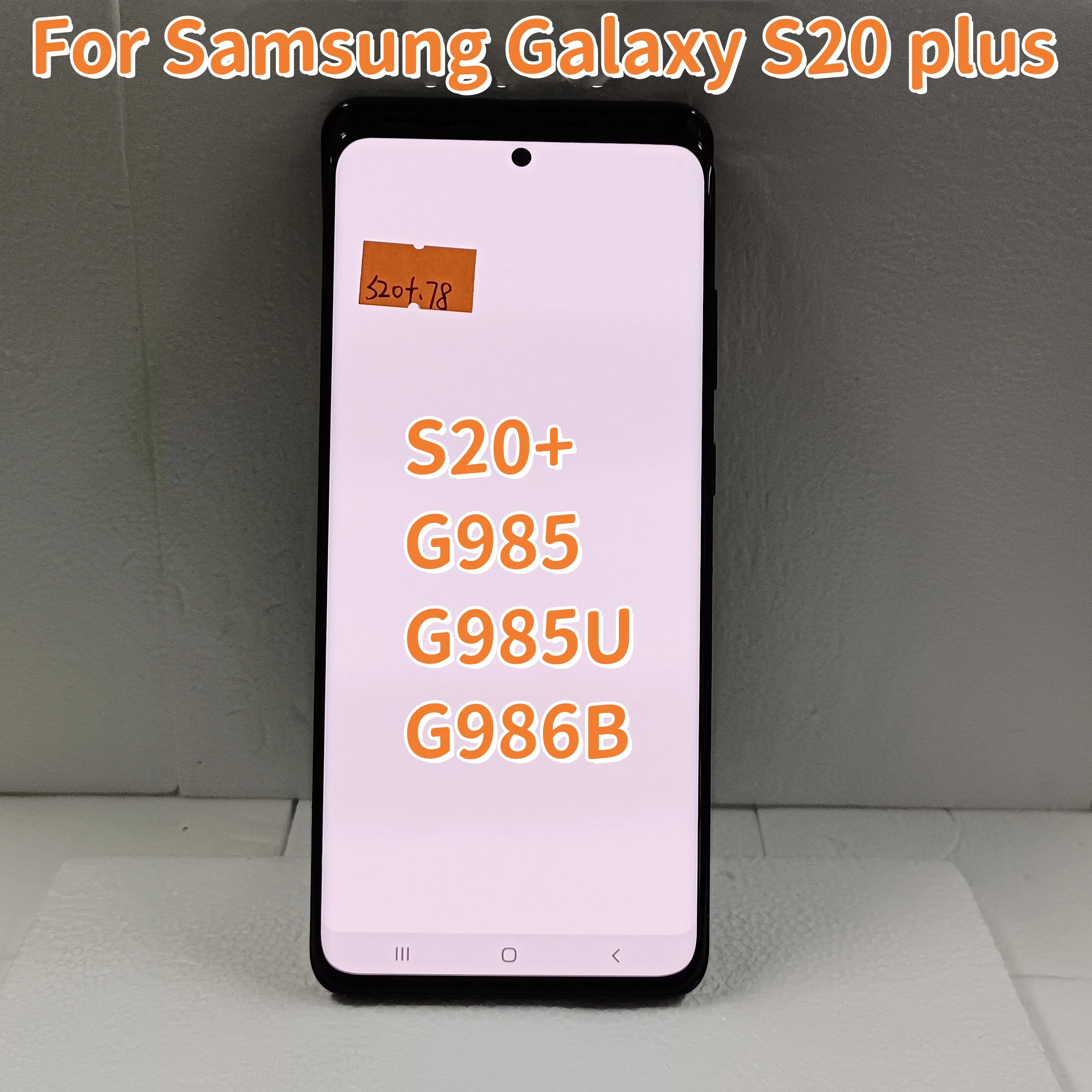 

AMOLED ЖК-экран для Samsung Galaxy S20 Plus S20 + SM-g985A G985U G985F/DS ЖК-дисплей с сенсорным экраном 6,7 "дигитайзер с дефектами