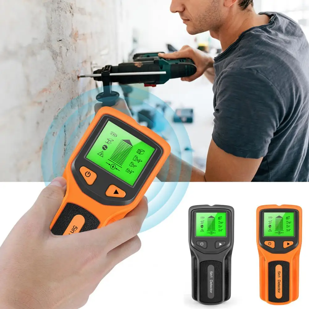 Wood Studs Metal Detecion Handheld Wall Scanner em Stud Detector Chip de Microprocessador Fio ac Aviso para Móveis Diy