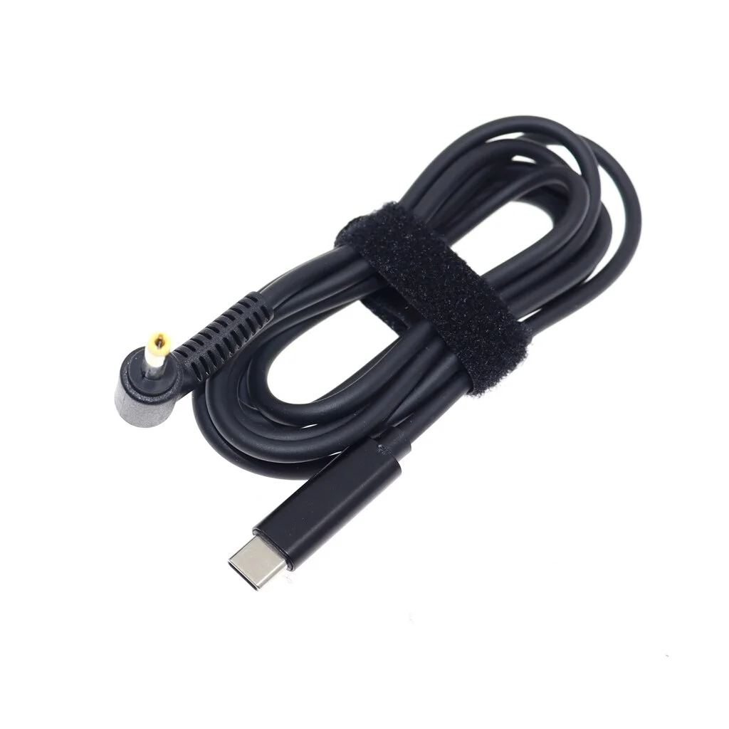 Kabel USB C do ładowania laptopa Złącze zasilacza prądu stałego do Lenovo USB typu C do DC 4,0 x 1,7 mm męska wtyczka Jack Konwerter 20V