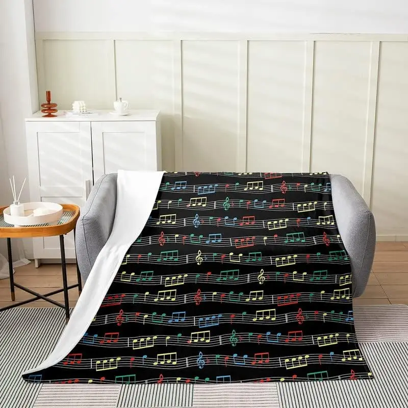 Guitar All Season,Bed Blanket Rock Music Plush Throw Blanket, for Kids Decor Musical Flannel Fleece Blanket Guitar