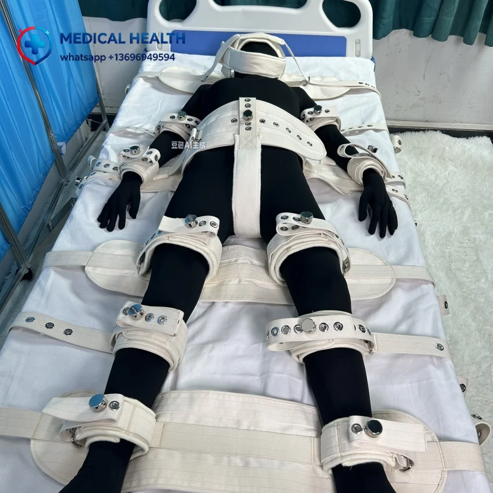 Medical Patient Bed Restraint Strap, Safety Fixation Belt for Psychiatric & Dementia Care