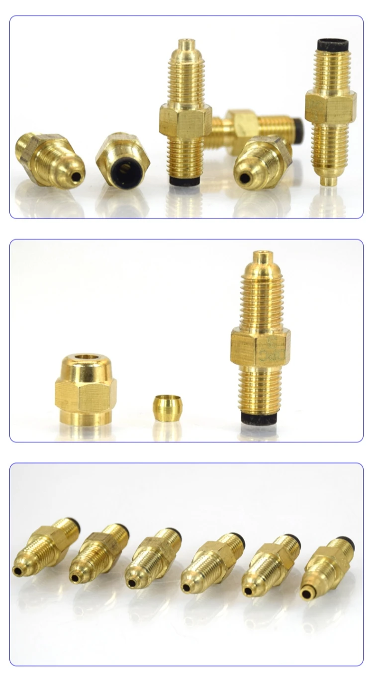 M8 * 1 Einlass-/Auslass messing Öl fluss widerstands dosier einheit pss/DPC-3series für zentrales Schmier system/CNC-Maschinen zentrum – Detail 5