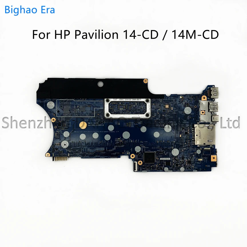 For HP Pavilion X360 14-CD 14M-CD Laptop Motherboard With i3-8130U i5-8250U CPU 17879-1B 448.0E808.001B L18175-601 L18163-601