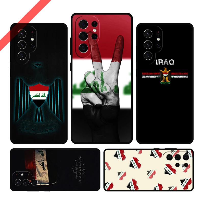 Iraqi Iraq National Flag Phone Case For Samsung Galaxy S20 FE S21 S10 S23 Plus S24 S22 Ultra Coque Note20 Note10 S9 S8 Cover