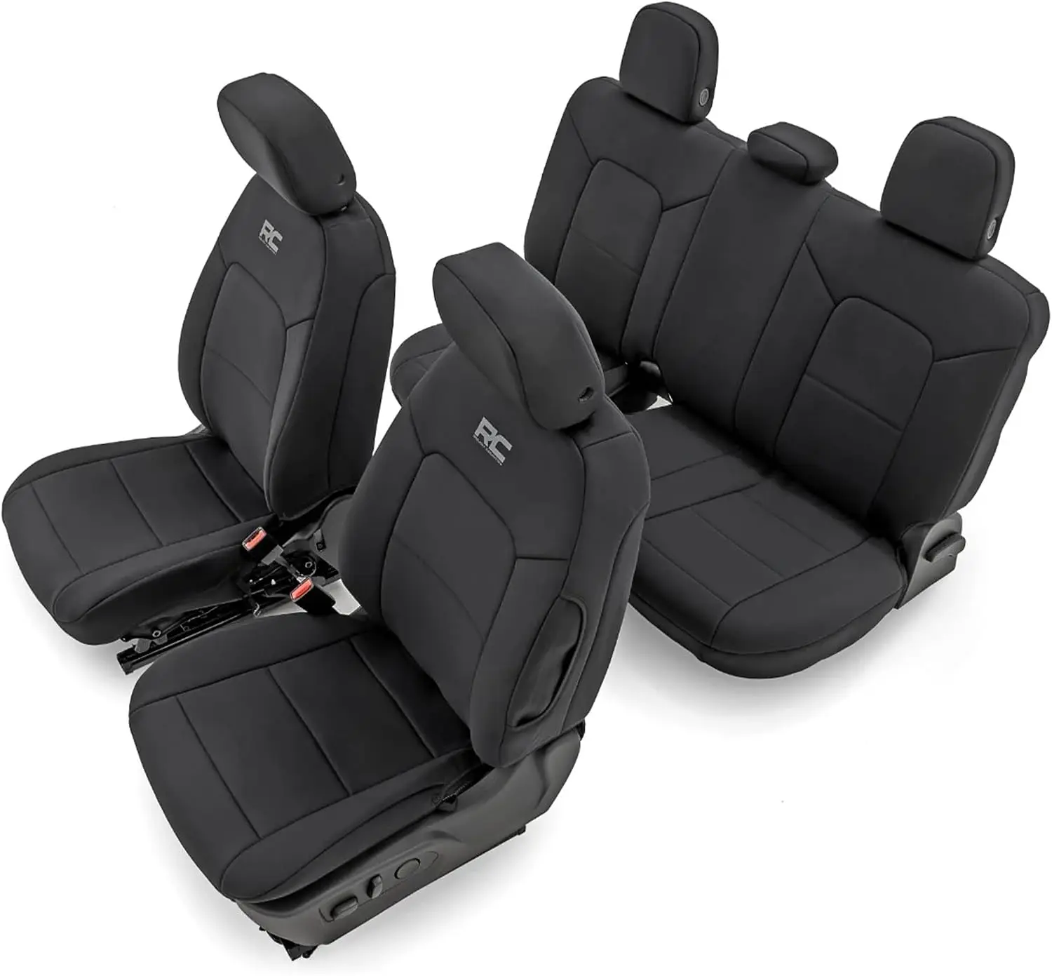 Neoprene Seat Covers for Chevy Colorado & GMC Canyon (2023-2025) - Waterproof & UV Resistant, Foam Padded, Front & Rear Set