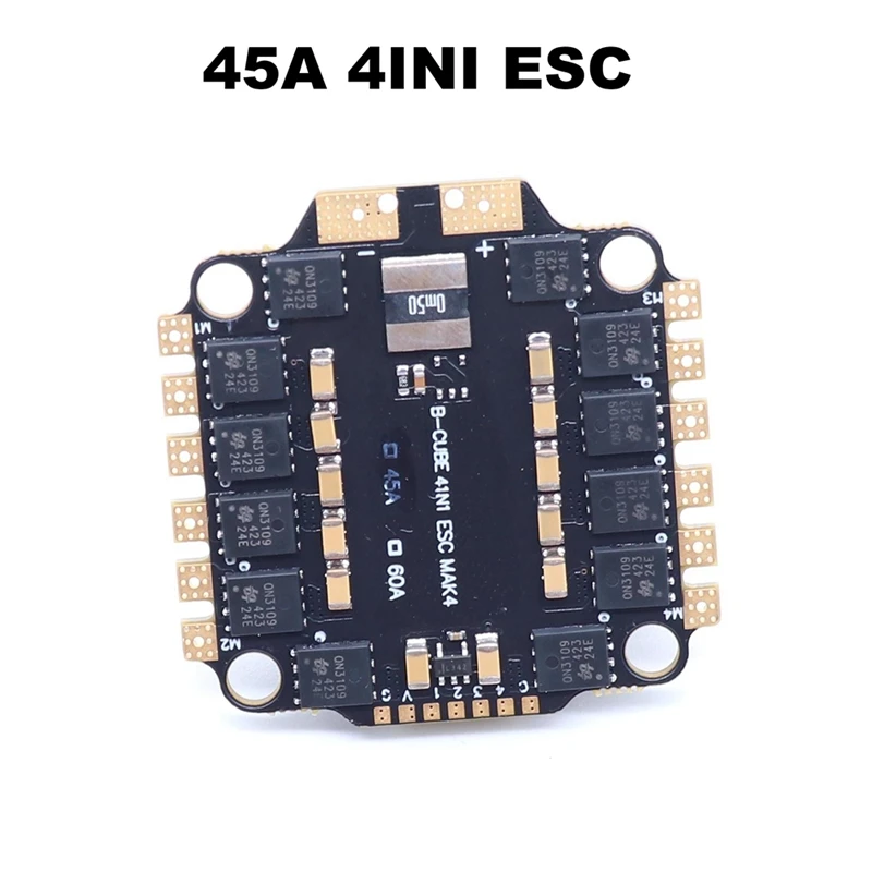 ●4INI 45A ESC Board Supporting 3-6S Brushless Motor Support DShot300 600/Multishot/Oneshot FPV UAV F4 Flight Control