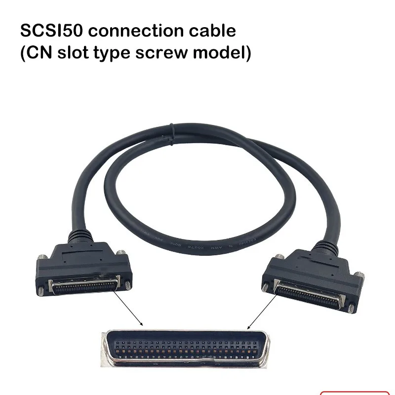 SCSI50p connection cable with CN50PIN interface suitable for ABB/SANYO/MITSUBISHI/DATADVANCE servo CN1 signal line