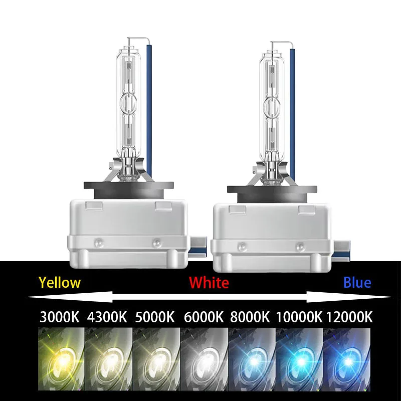 

1 Pair SUKIOTO GENUINE 25W D8S 66548 Original Spare Part 4300K HID Bulbs Xenon 6000K White 10000K 25000K Deep Blue D8S Car Lamp