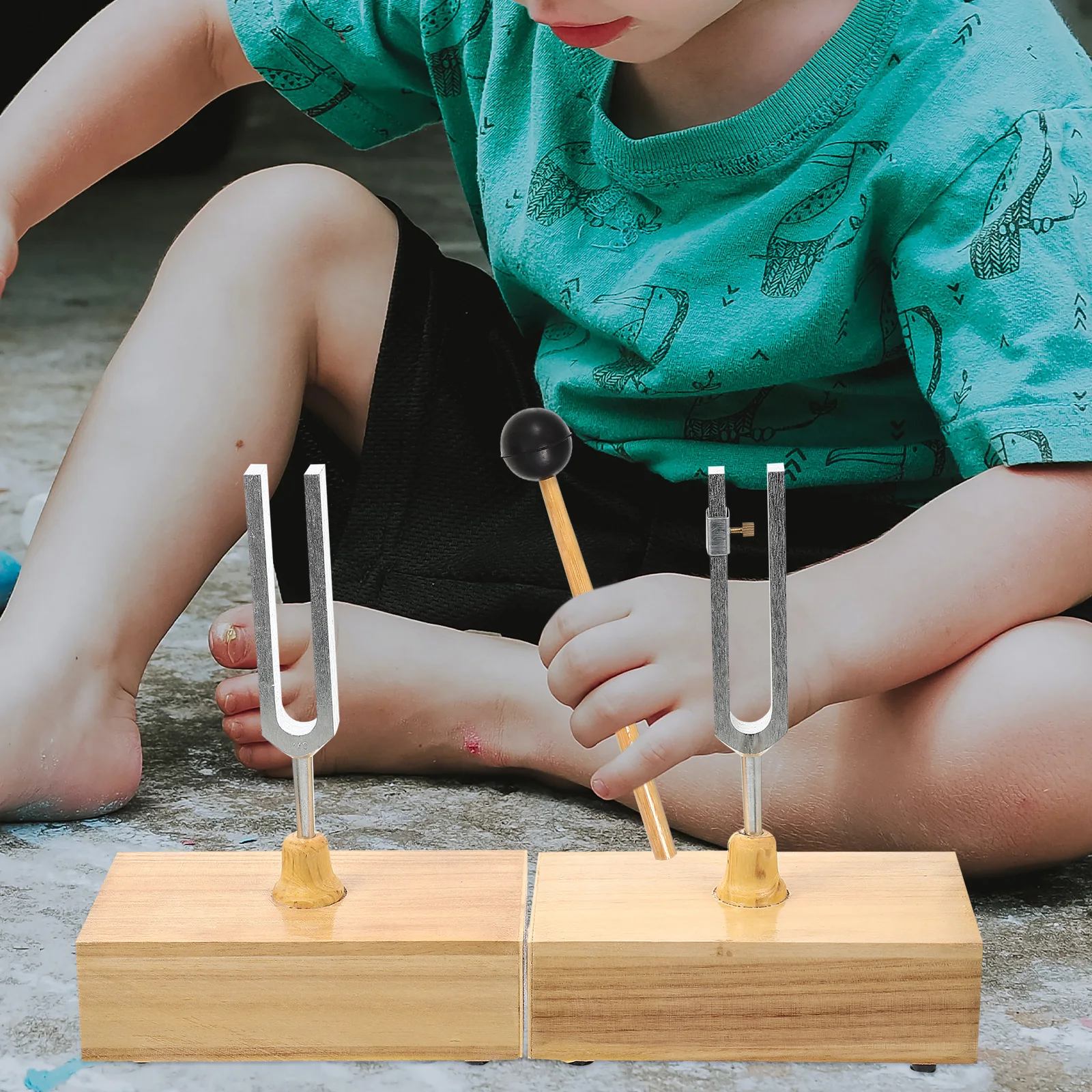 

Resonance Tuning Fork Set Base for Acoustic Physics Experiment Musical Instrument Practical Test Tool