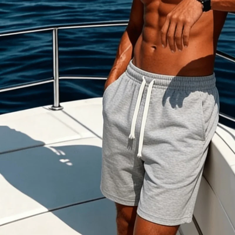 

Oversized Men Summer Shorts Pickleball Drawstring Athletic Shorts Sweatpants Sport Jogging Beach Pant Casual Loose Trendy cotton