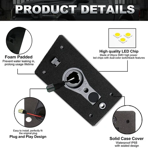 Imagen 2 del producto Luces marcadoras de cabina con lentes ahumadas iJDM, luces de techo superiores, luces de circulación para Hummer H2 2003-2009 y para 2005,2007-2009 Hummer H2 SUT/SUV