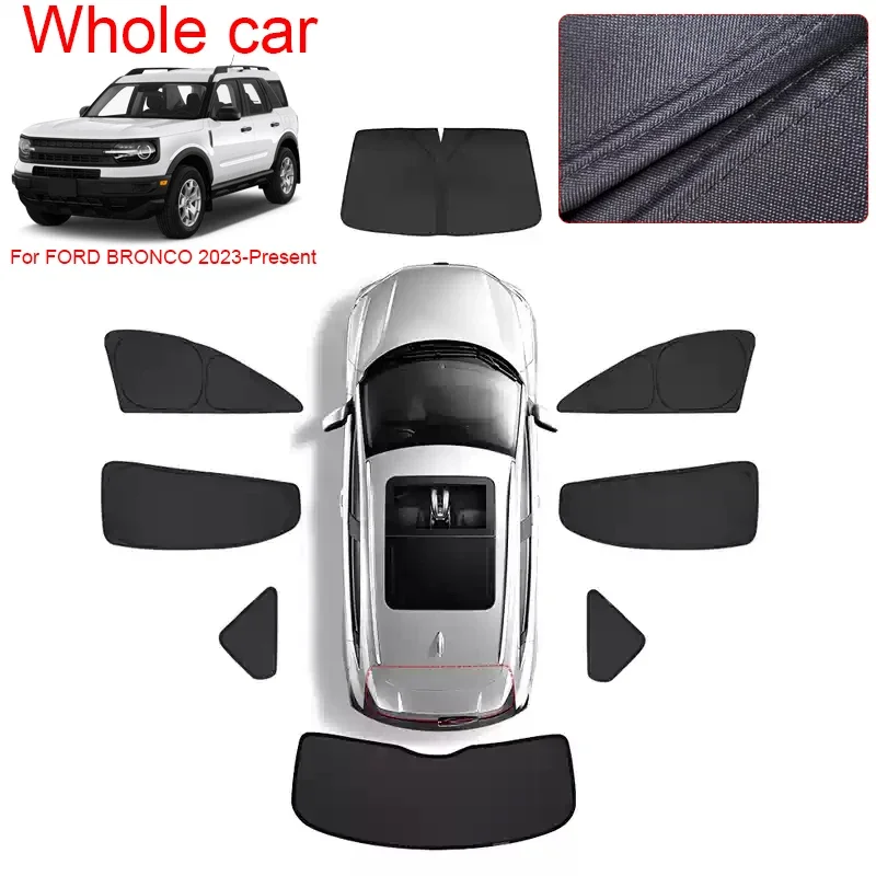 

Для Ford BRONCO 2023-наст. время: Защитная шторка на окно автомобиля от солнца, УФ-излучения и перегрева, термоизоляционная, анти-УФ защита