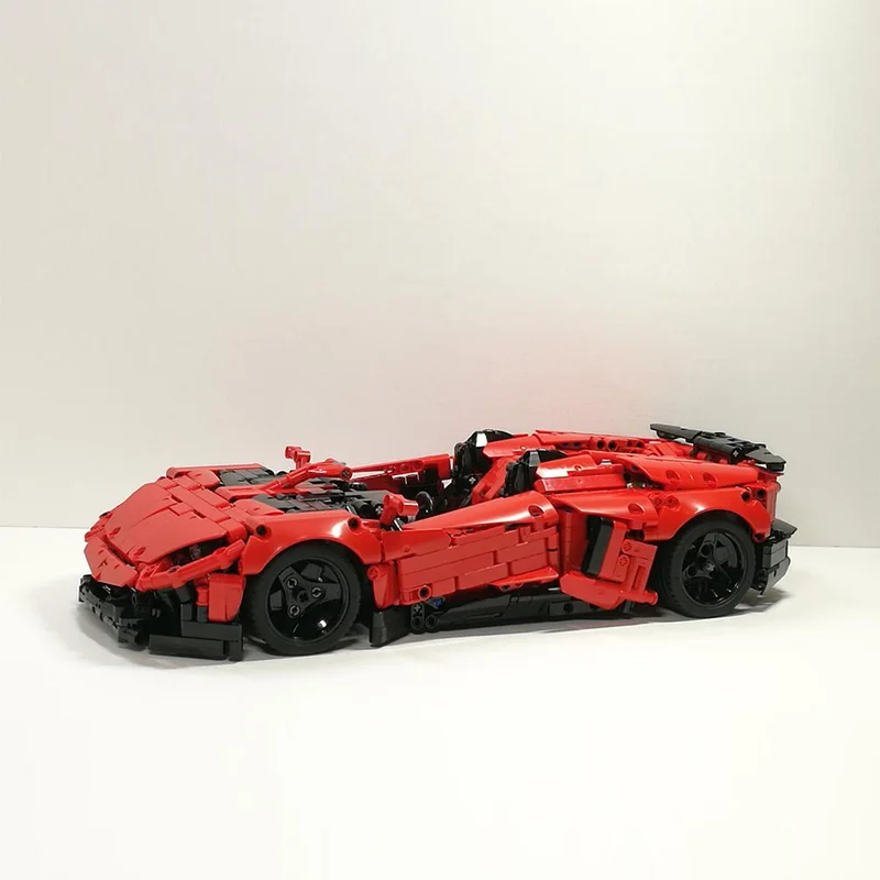 Stadt Auto Modell MOC Bausteine Aventador J Cabrio Sport Auto Modulare Technologie Kinder Urlaub Geschenk Montieren Spielzeug Anzug