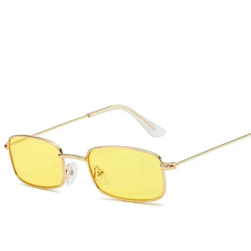 Small Frame Square Sun Glasses Transparent Color Fashion Retro Sunglasses image 4