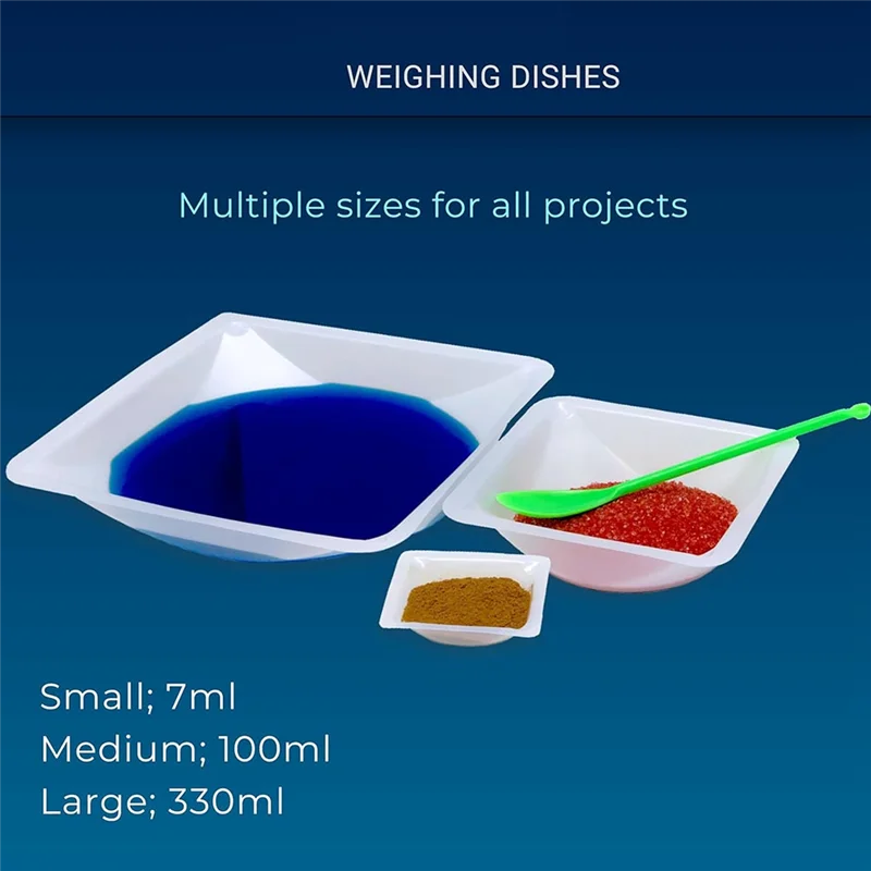 B62B-For Scale Boat Weigh Boats 100Ml Plastic Disposable Trays, Anti-Static Lab Dish, Polystyrene Weighing Dishes 100Pcs
