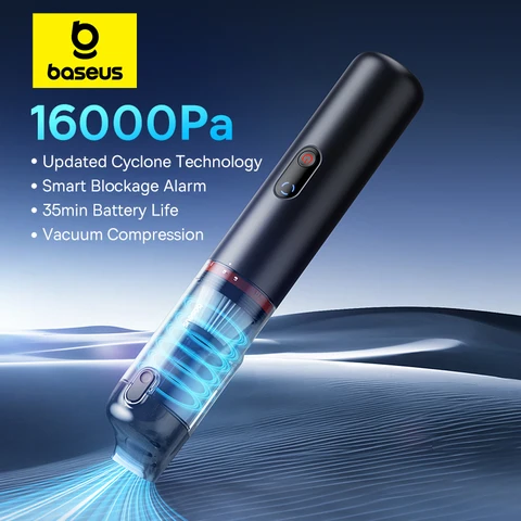 Baseus a5 16000pa aspirador de pó carro sem fio poderoso portátil portátil mini aspirador automotivo para carro casa pc máquina
