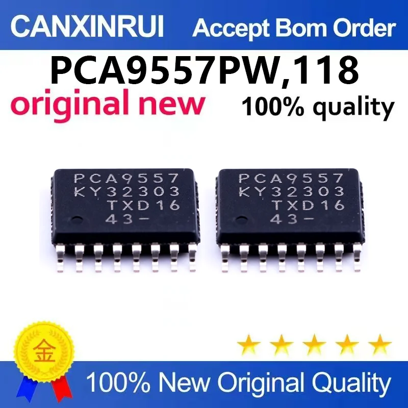 （5pcs-100pcs）Original PCA9557PW, 118 PCA9557 TSSOP-16 I/O extender chip