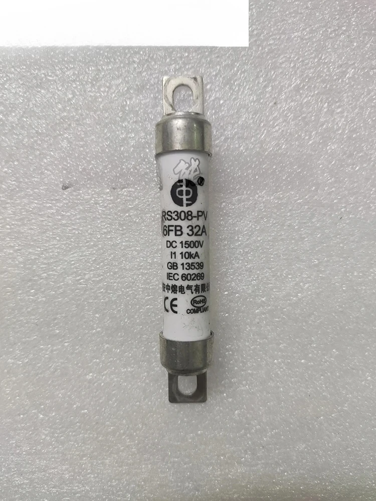 

second-hand 2PCS Spot electrical fuse new energy vehicle insurance RS308-PV-6FB32A DC1500V
