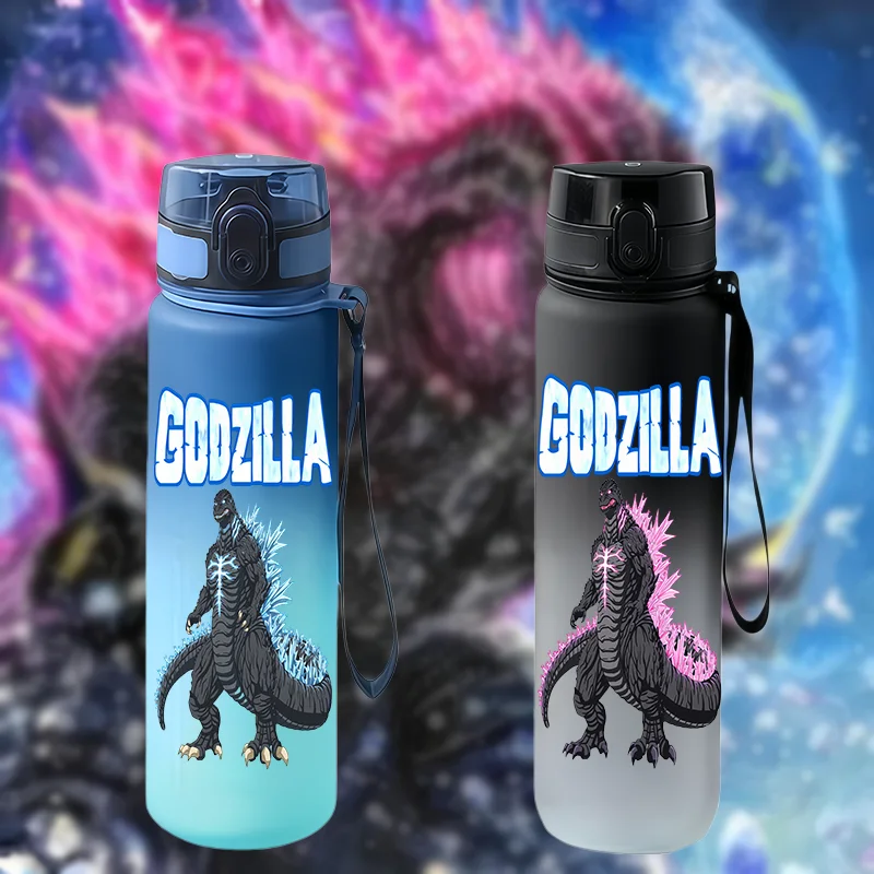 650ML Godzilla Monster Gradient Water Bottle Flip Cap Portable Large Capacity Sports Water Cup Gift